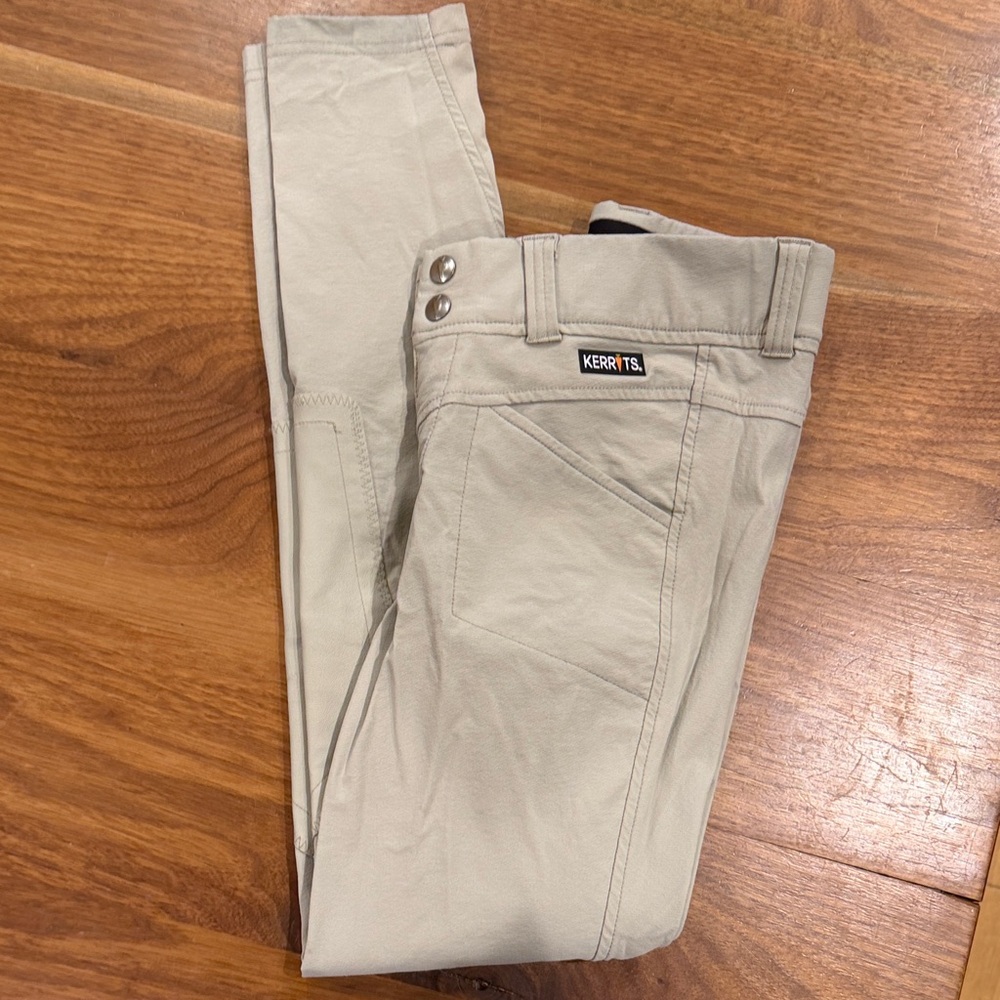 Kerrits Beige Kids Riding Breeches